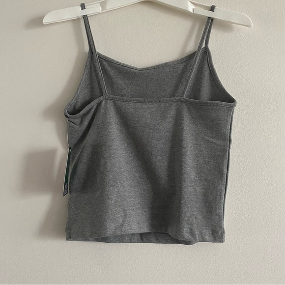Wild FABLE NWT Slim Fit Cropped Cami Tank Top Basic Grey - Picture 4 of 10